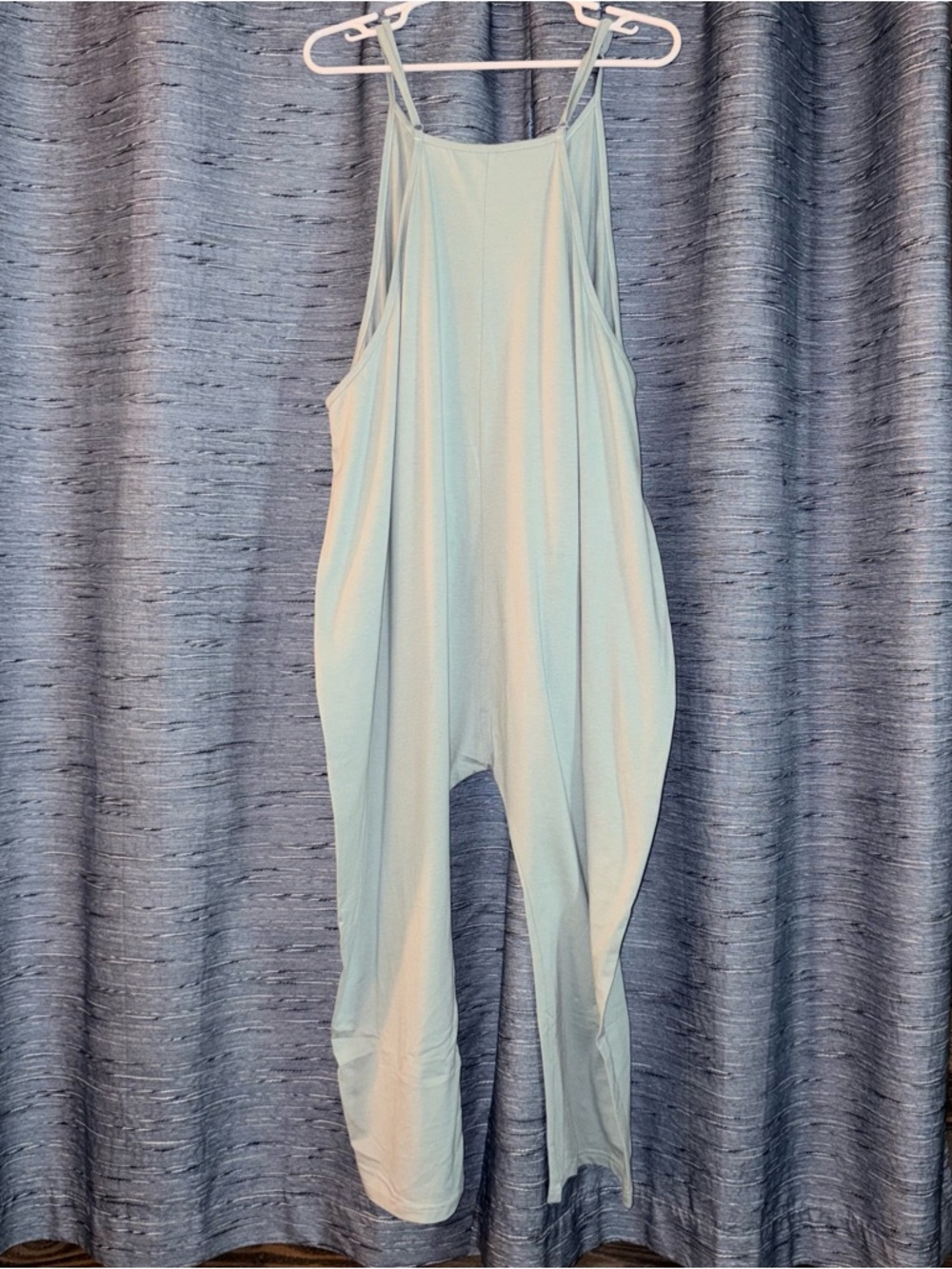 Light Mint Green 2 Pocket Jumpsuit - Romper - Picture 4 of 7